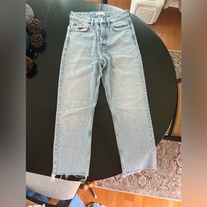 Zara high waisted denim jeans